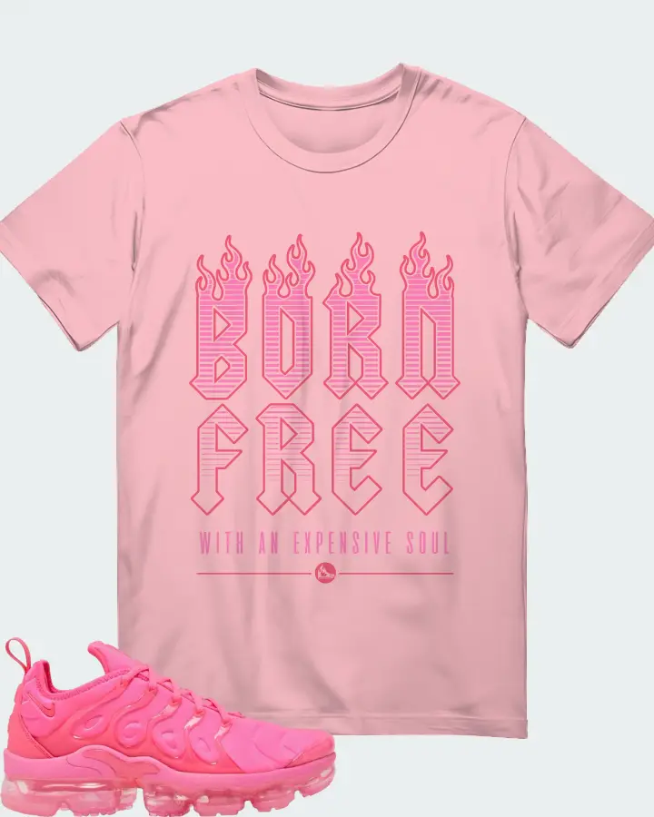 Wmns Nike Air VaporMax Plus Hyper Pink Matching T-Shirt