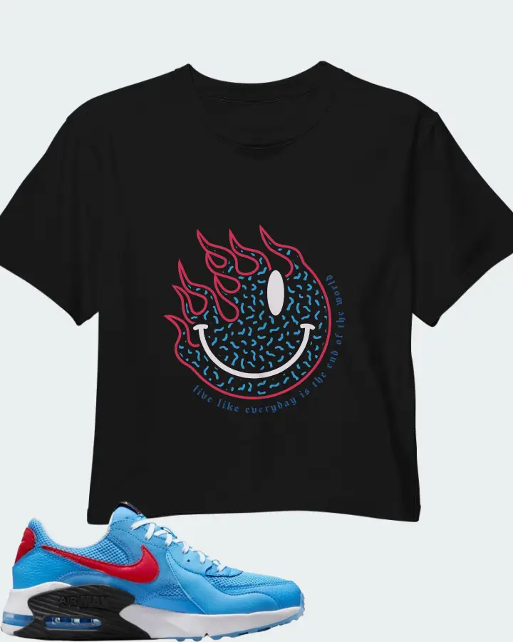 Nike Air Max Excee University Blue Matching Crop Top