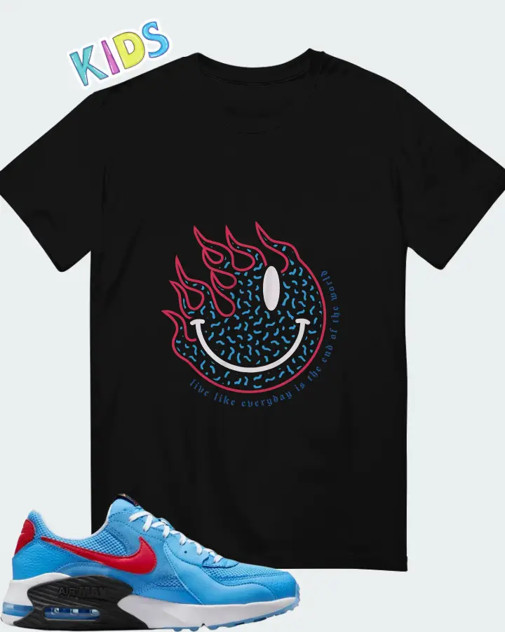 Nike Air Max Excee University Blue Matching Kid's T-Shirt