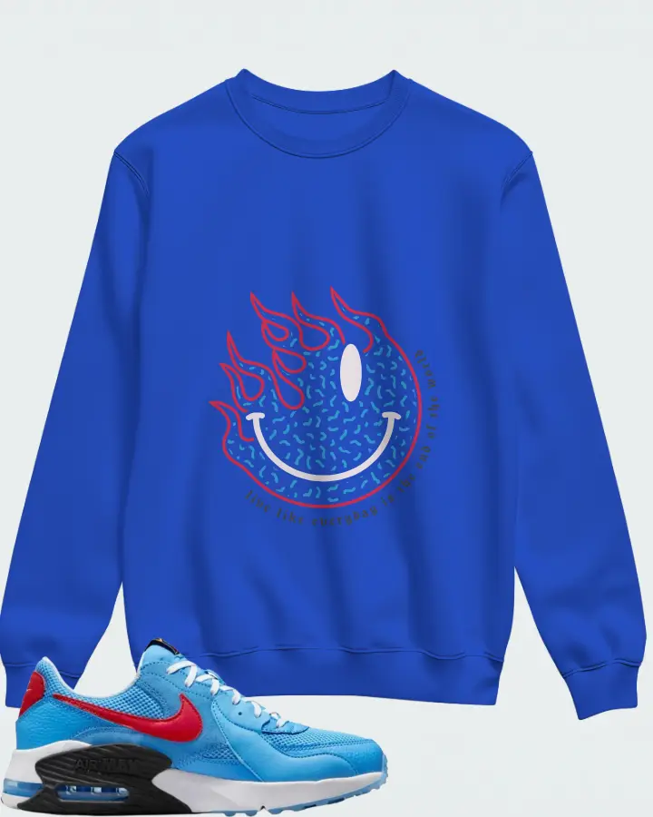 Nike Air Max Excee University Blue Matching Sweatshirt