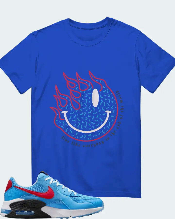 Nike Air Max Excee University Blue Matching T-Shirt