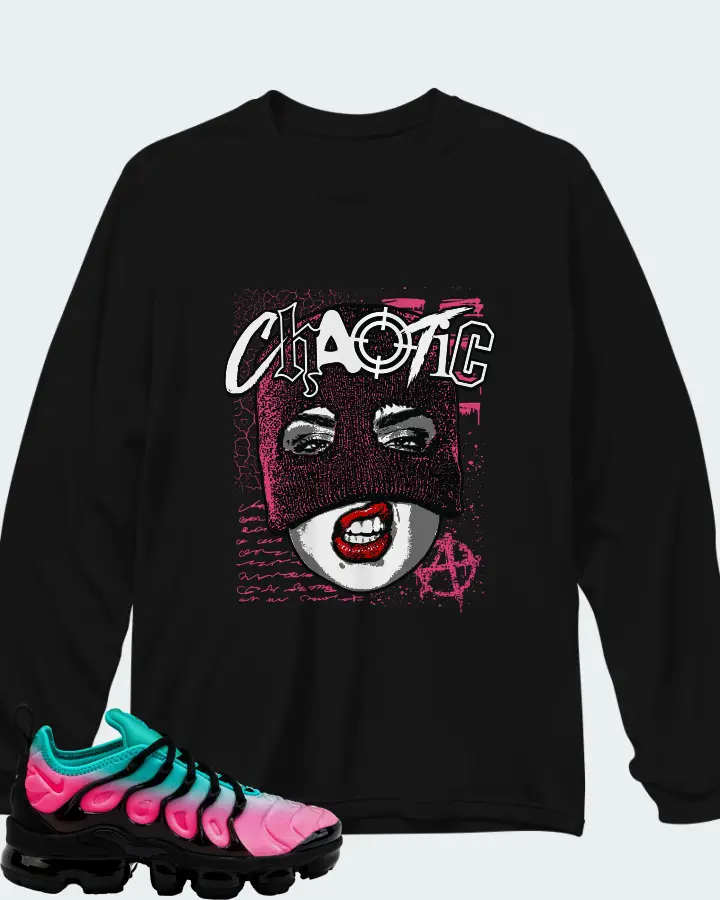 Nike Air VaporMax Plus Pink Blast Clear Jade Matching Long Sleeve T-Shirt