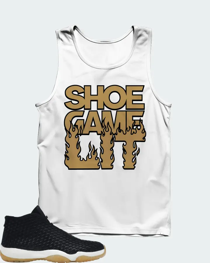 Jordan Future Sneaker Matching White Tank Top - Shoe Game Lit Refreshed
