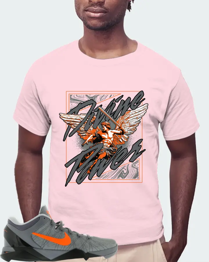 Nike Kobe 7 Sneaker Matching Soft Pink T-Shirt (Divine Power) - View 4