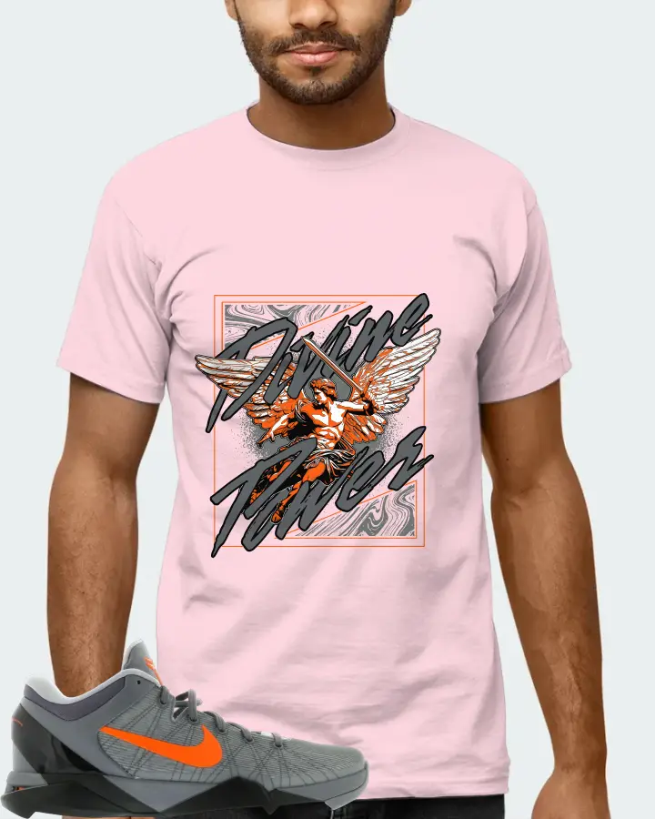 Nike Kobe 7 Sneaker Matching Soft Pink T-Shirt (Divine Power) - View 6