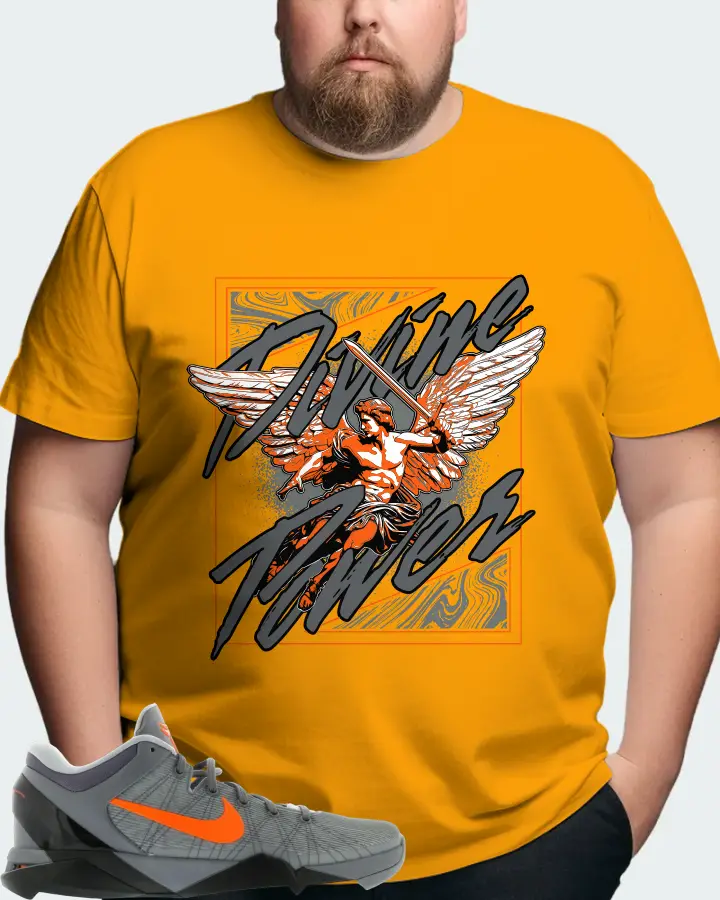 Nike Kobe 7 Sneaker Matching Gold T-Shirt (Divine Power) - View 8