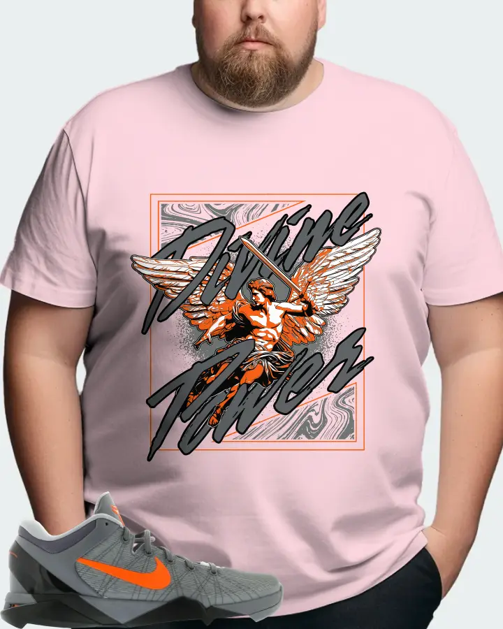 Nike Kobe 7 Sneaker Matching Soft Pink T-Shirt (Divine Power) - View 8