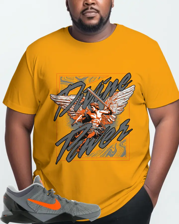 Nike Kobe 7 Sneaker Matching Gold T-Shirt (Divine Power) - View 10