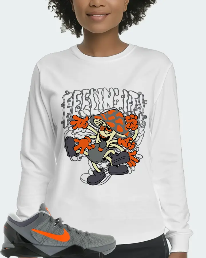Nike Kobe 7 Sneaker Matching White Long Sleeve T-Shirt (Feeling It) - View 3