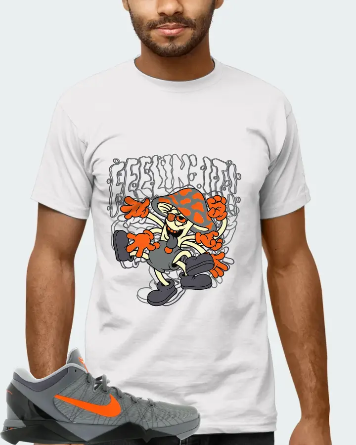 Nike Kobe 7 Sneaker Matching White Kid's T-Shirt (Feeling It) - View 6