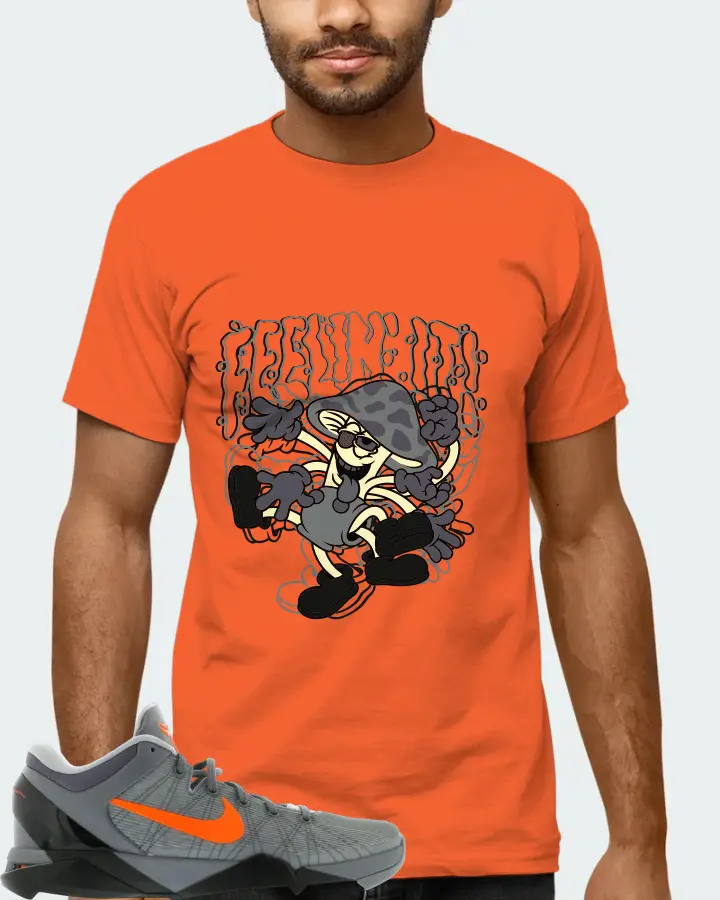Nike Kobe 7 Sneaker Matching Orange T-Shirt (Feeling It) - View 6