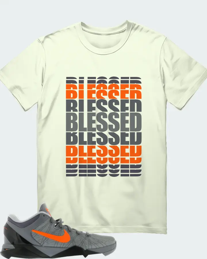 Nike Kobe 7 Sneaker Matching Citron Gildan T-Shirt - BLESSED Many Times