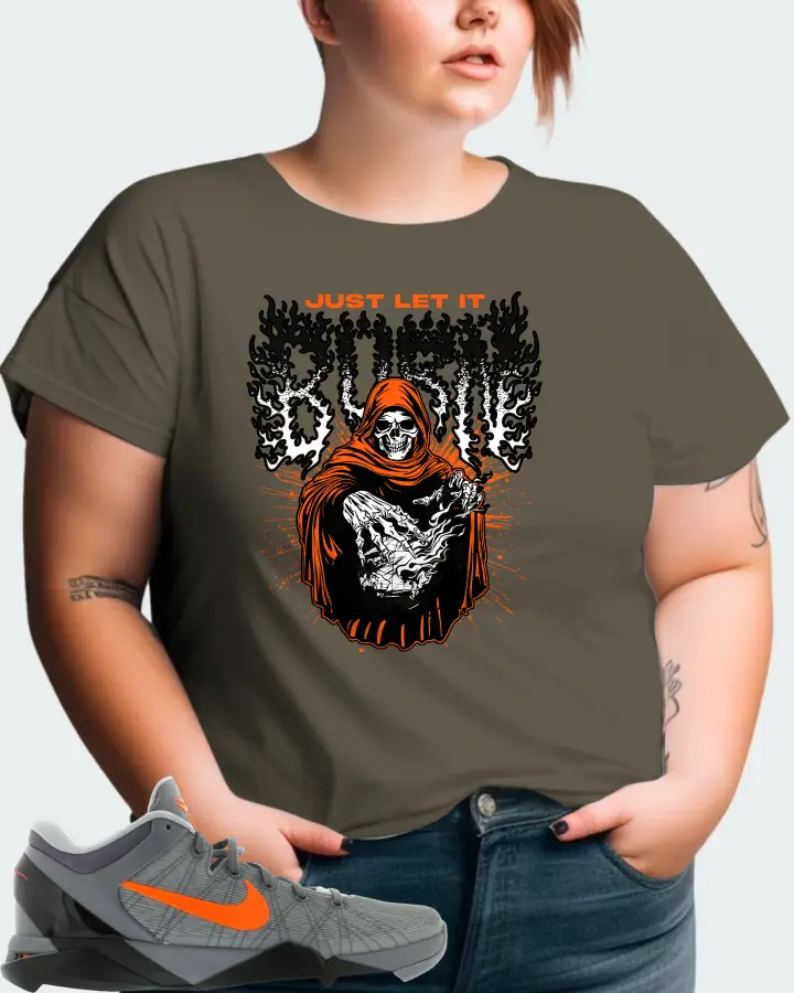 Nike Kobe 7 Sneaker Matching Army T-Shirt (Just Let It Burn) - View 11