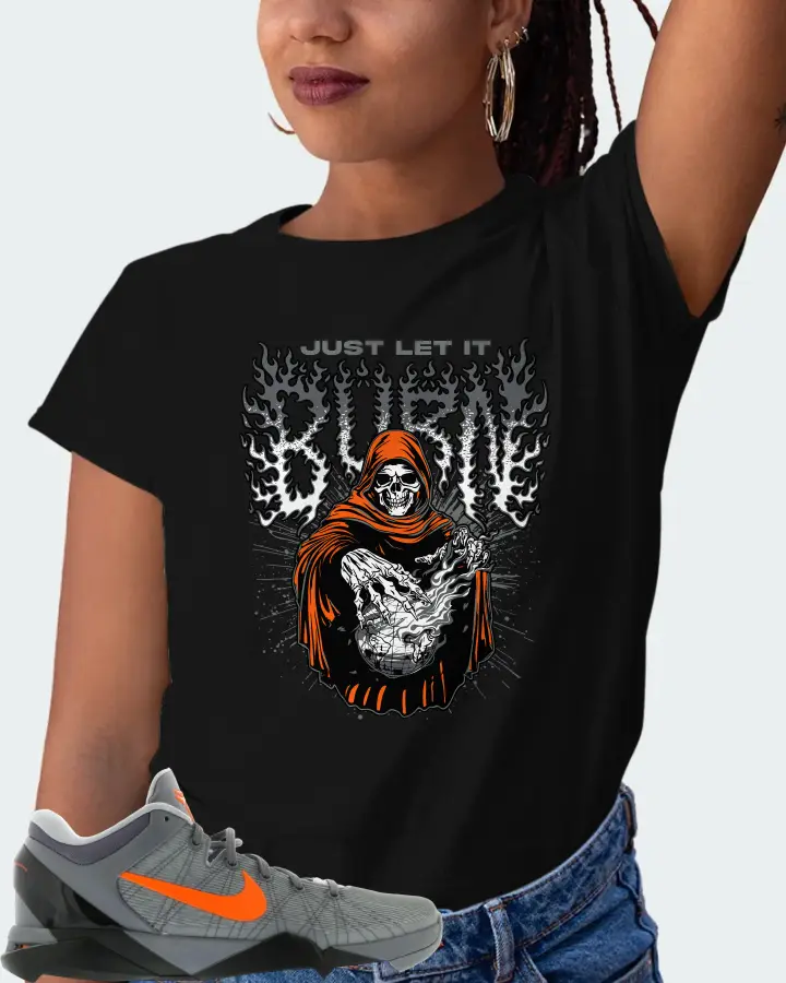 Nike Kobe 7 Sneaker Matching Black T-Shirt (Just Let It Burn) - View 5