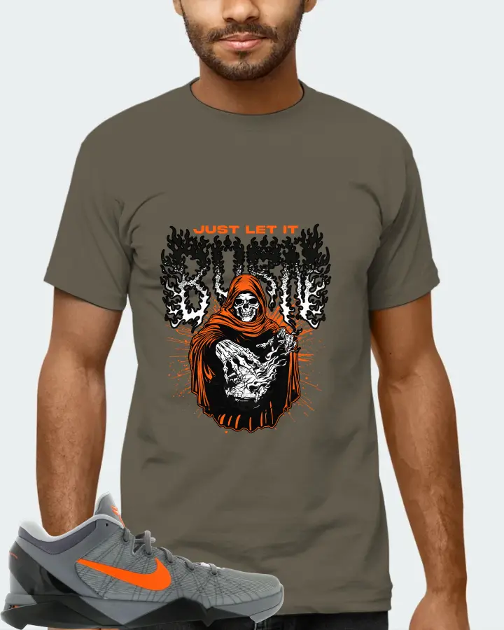 Nike Kobe 7 Sneaker Matching Army T-Shirt (Just Let It Burn) - View 6