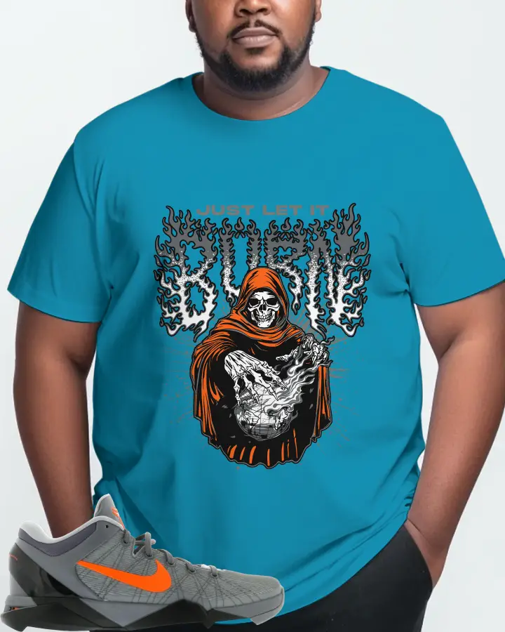 Nike Kobe 7 Sneaker Matching Aqua T-Shirt (Just Let It Burn) - View 10