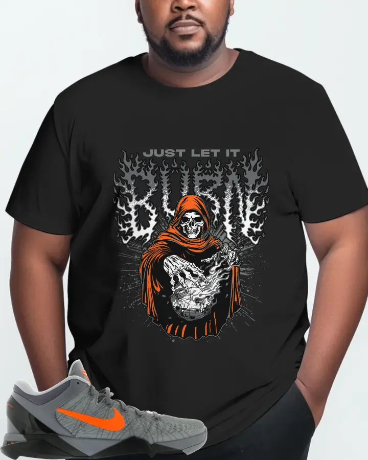 Nike Kobe 7 Sneaker Matching Black T-Shirt (Just Let It Burn) - View 10