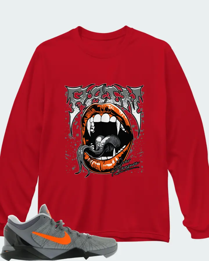 Long Sleeve T-Shirt in Red