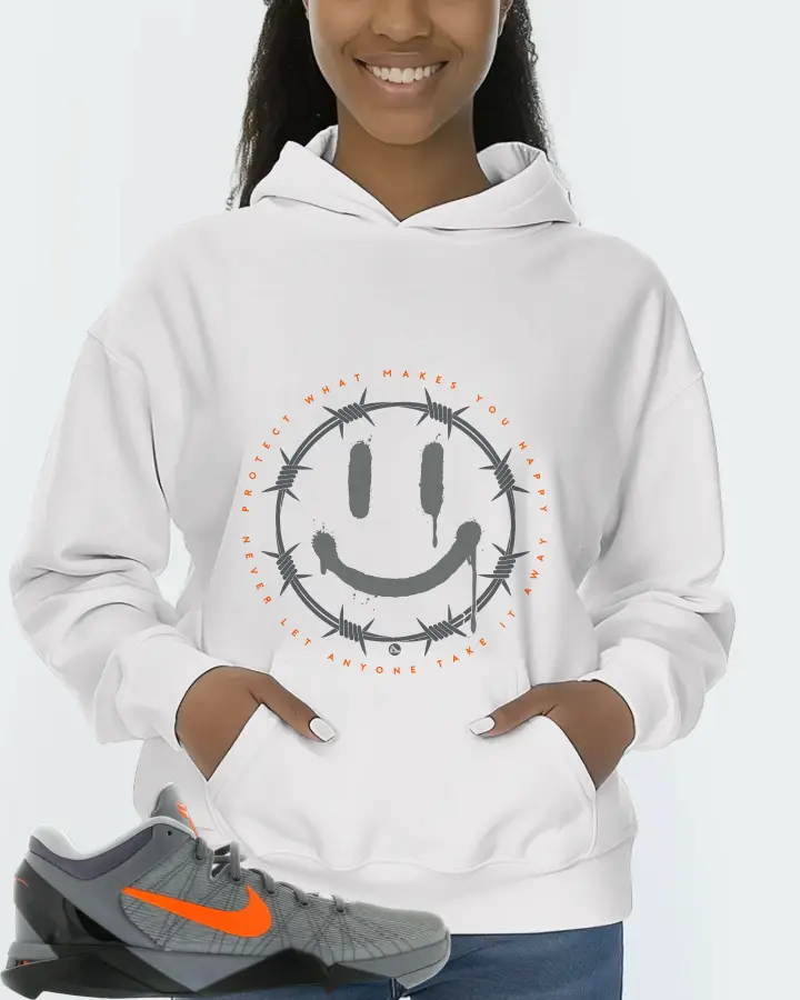 Nike Kobe 7 Sneaker Matching White Kid's Hoodie (PROTECT) - View 3