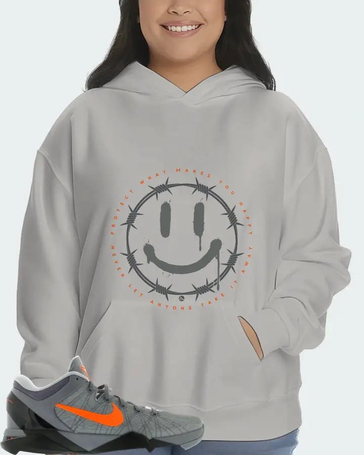 Nike Kobe 7 Sneaker Matching Grey Kid's Hoodie (PROTECT) - View 7