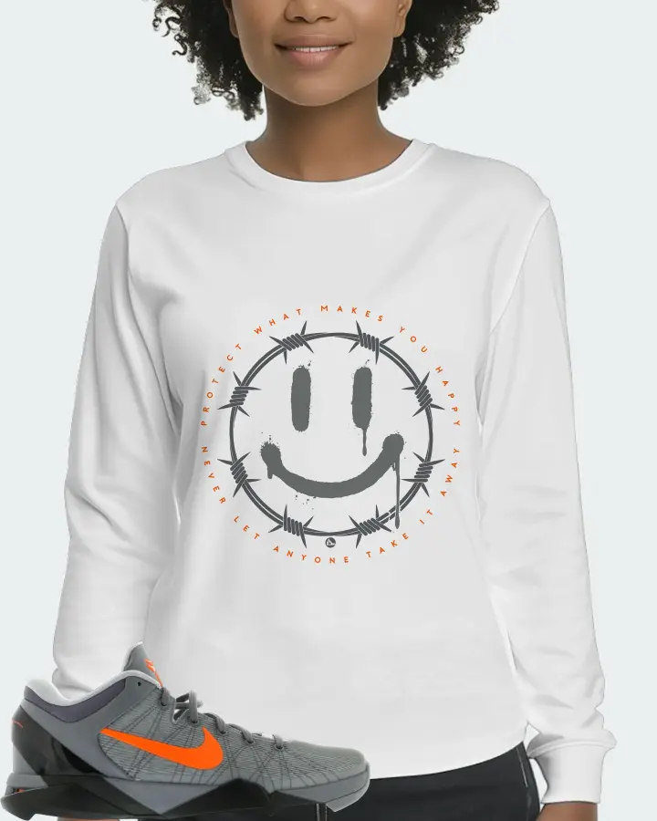Nike Kobe 7 Sneaker Matching White Long Sleeve T-Shirt (PROTECT) - View 3