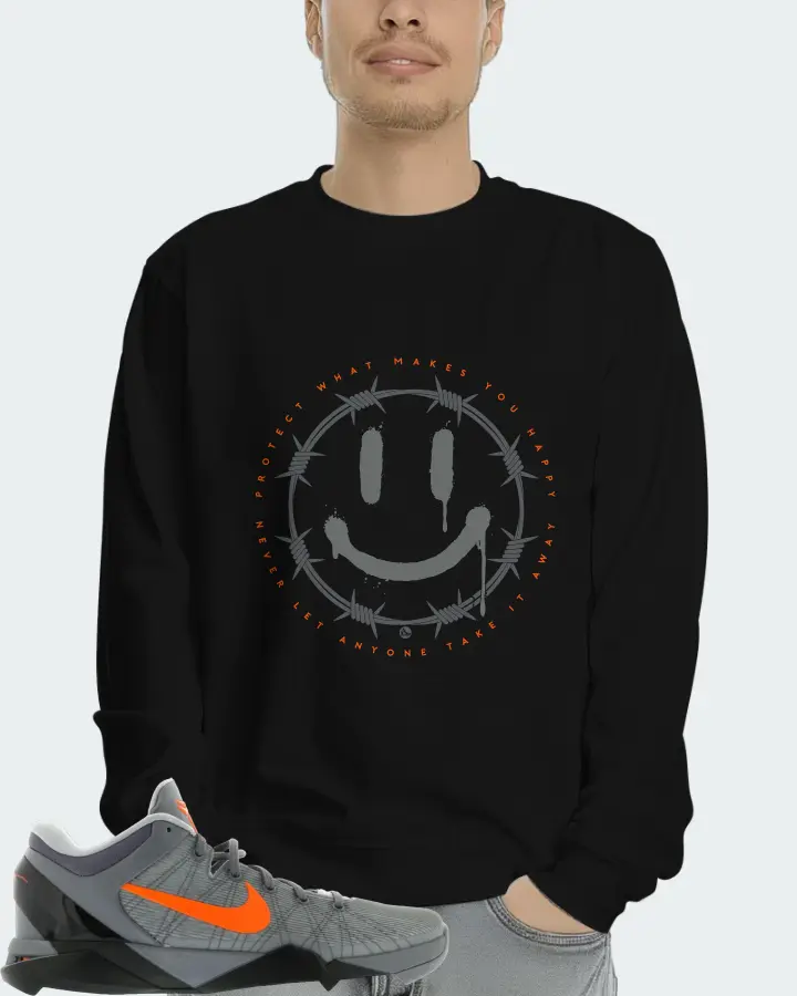 Nike Kobe 7 Sneaker Matching Black Long Sleeve T-Shirt (PROTECT) - View 4