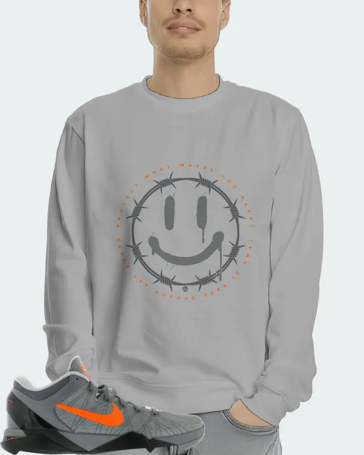 Nike Kobe 7 Sneaker Matching Grey Long Sleeve T-Shirt (PROTECT) - View 4