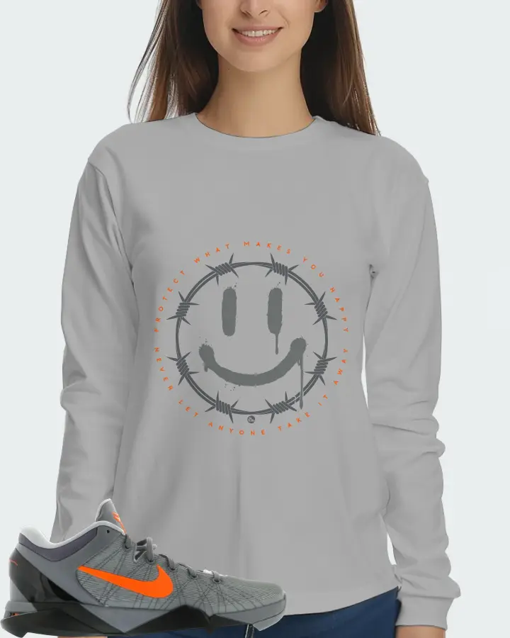Nike Kobe 7 Sneaker Matching Grey Long Sleeve T-Shirt (PROTECT) - View 5