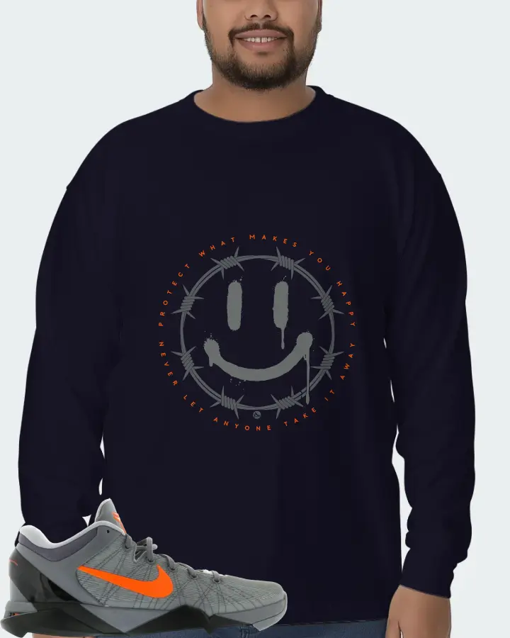 Nike Kobe 7 Sneaker Matching Navy Long Sleeve T-Shirt (PROTECT) - View 6