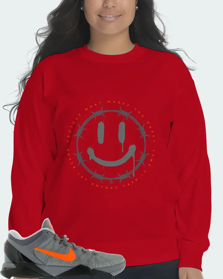 Nike Kobe 7 Sneaker Matching Red Long Sleeve T-Shirt (PROTECT) - View 7
