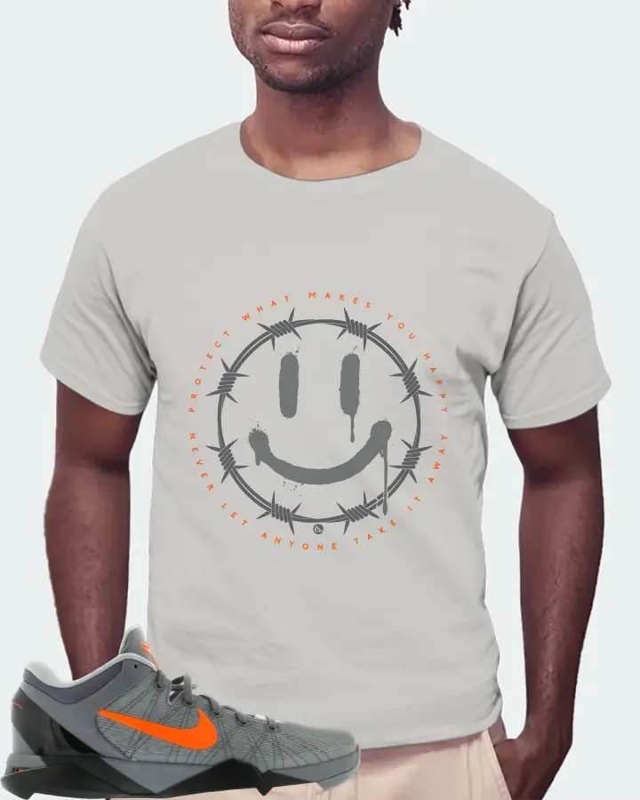 Nike Kobe 7 Sneaker Matching Grey Kid's T-Shirt (PROTECT) - View 4