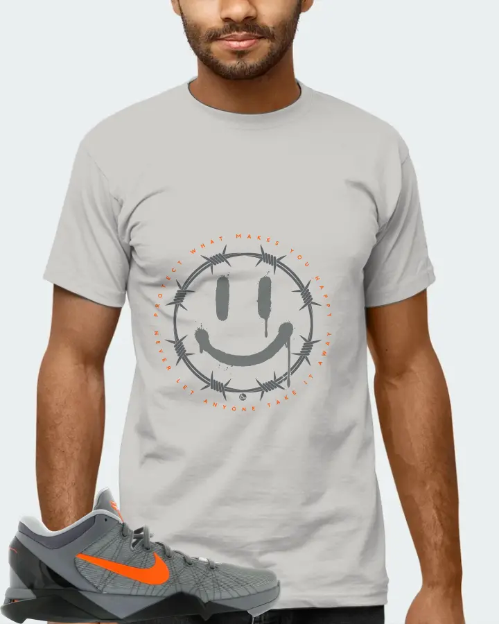 Nike Kobe 7 Sneaker Matching Grey Kid's T-Shirt (PROTECT) - View 6