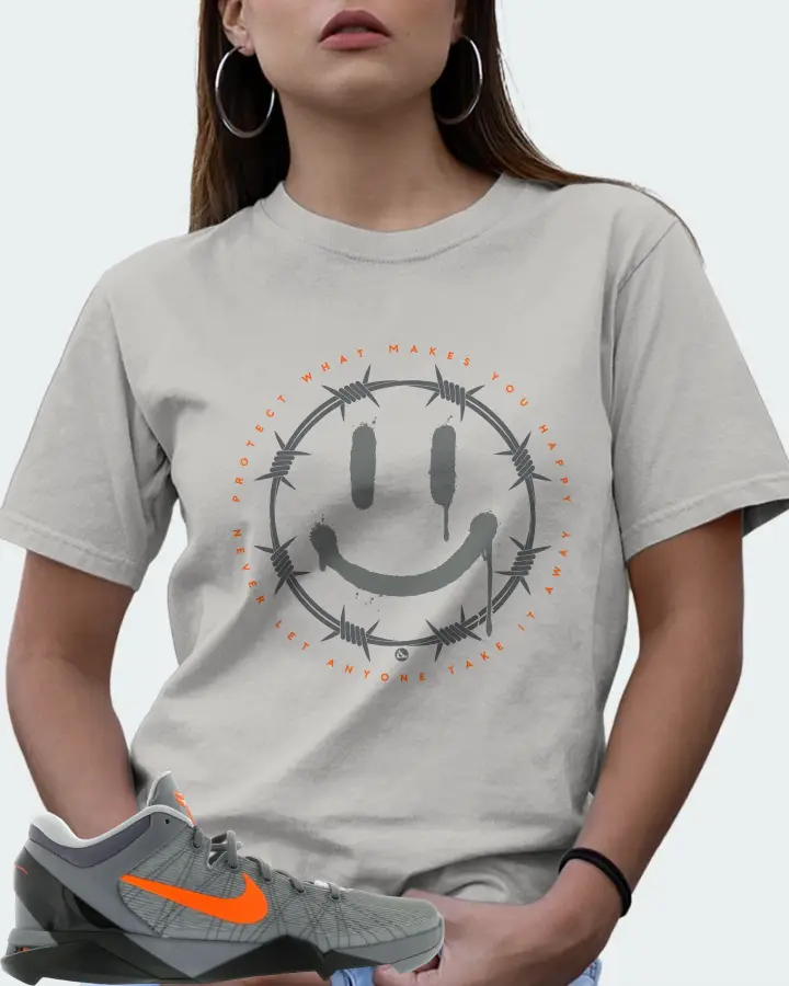 Nike Kobe 7 Sneaker Matching Grey Kid's T-Shirt (PROTECT) - View 7