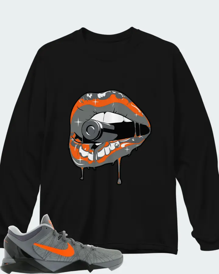 Nike Kobe 7 Sneaker Matching Black Long Sleeve T-Shirt - Kiss of Death