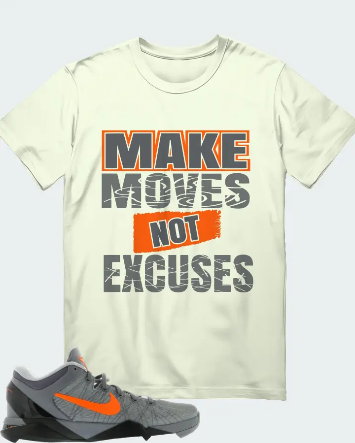 Nike Kobe 7 Sneaker Matching Citron Gildan T-Shirt - Make Moves Not Excuses