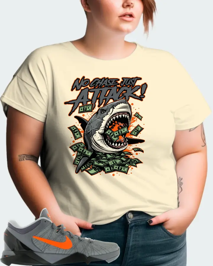 Nike Kobe 7 Sneaker Matching Natural T-Shirt (No Chase, Just Attack) - View 11