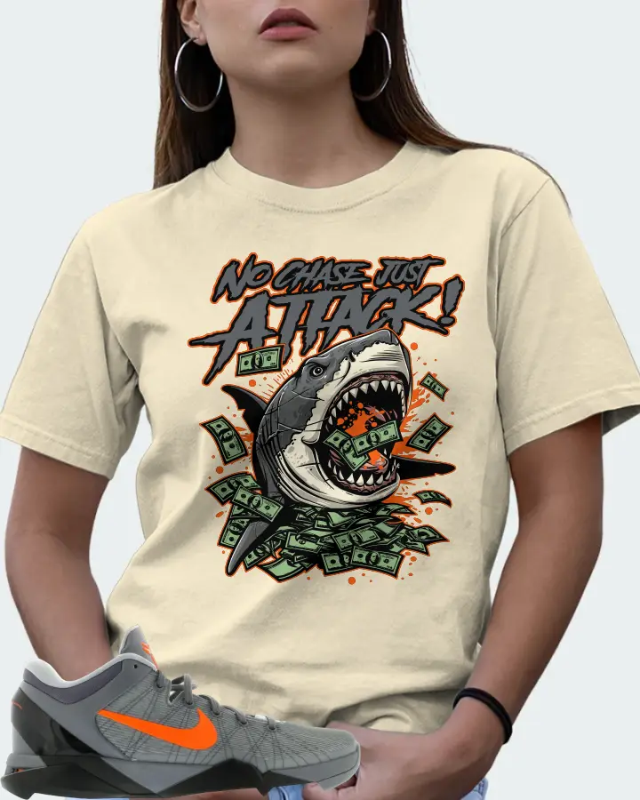 Nike Kobe 7 Sneaker Matching Natural T-Shirt (No Chase, Just Attack) - View 7