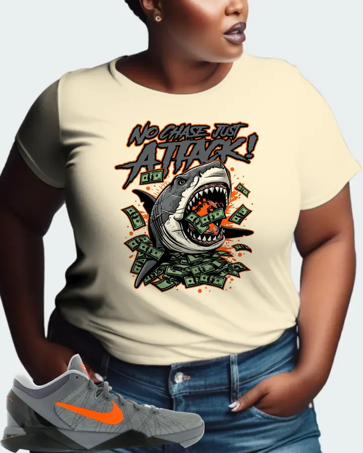 Nike Kobe 7 Sneaker Matching Natural T-Shirt (No Chase, Just Attack) - View 9