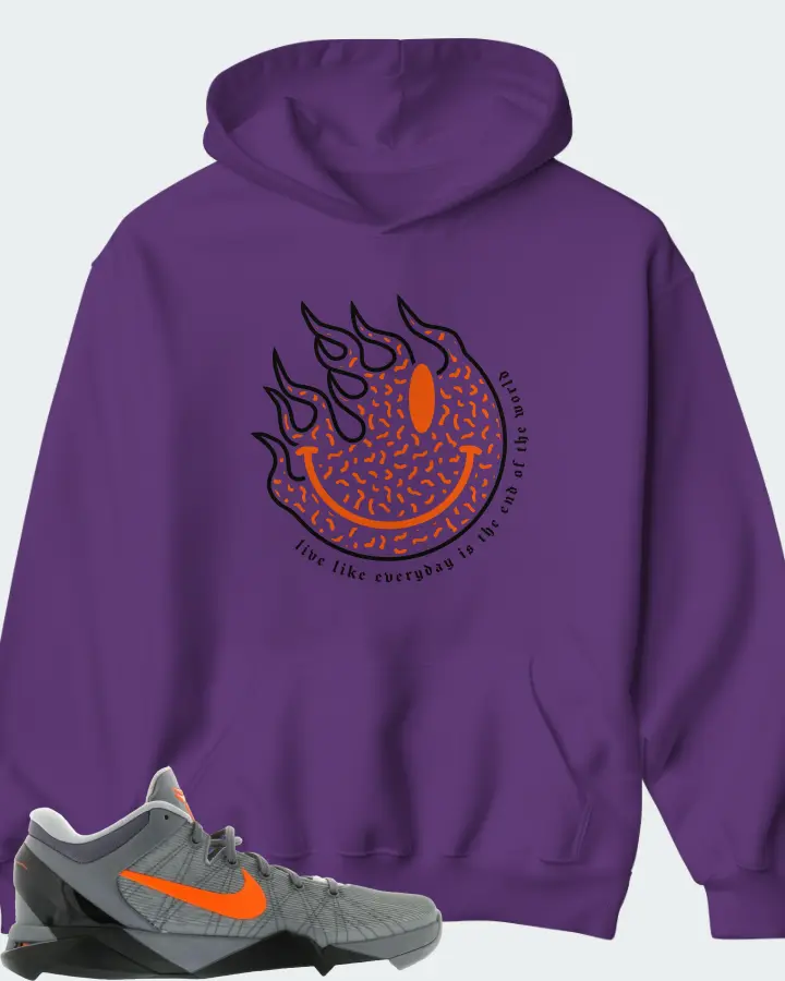 Hoodie in Purple
