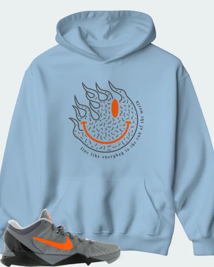 Hoodie in Carolina Blue