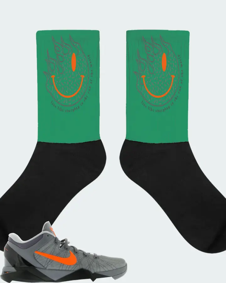 Socks in Kelly Green