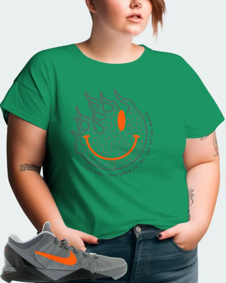 Nike Kobe 7 Sneaker Matching Kelly Green T-Shirt (Keep Smiling) - View 11