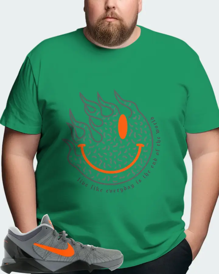 Nike Kobe 7 Sneaker Matching Kelly Green T-Shirt (Keep Smiling) - View 8