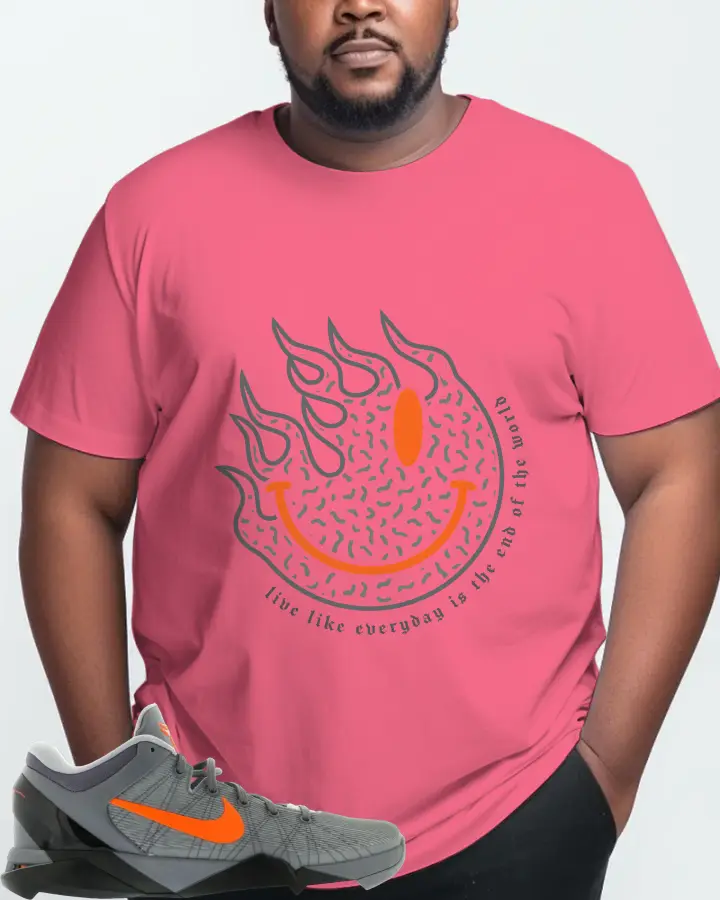 Nike Kobe 7 Sneaker Matching Charity Pink T-Shirt (Keep Smiling) - View 10