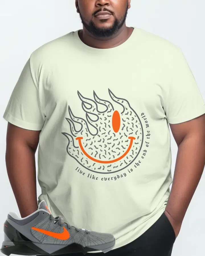 Nike Kobe 7 Sneaker Matching Citron Gildan T-Shirt (Keep Smiling) - View 10