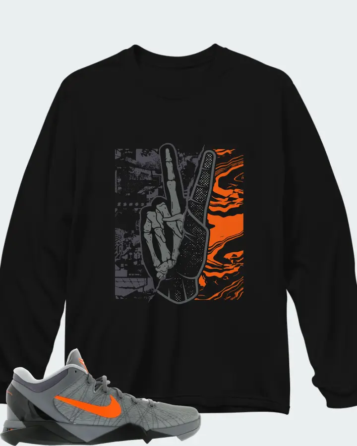 Nike Kobe 7 Sneaker Matching Black Long Sleeve T-Shirt - Peace of mind