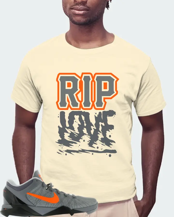 Nike Kobe 7 Sneaker Matching Natural T-Shirt (RIP Love) - View 4