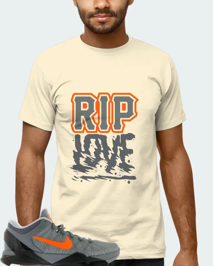 Nike Kobe 7 Sneaker Matching Natural T-Shirt (RIP Love) - View 6