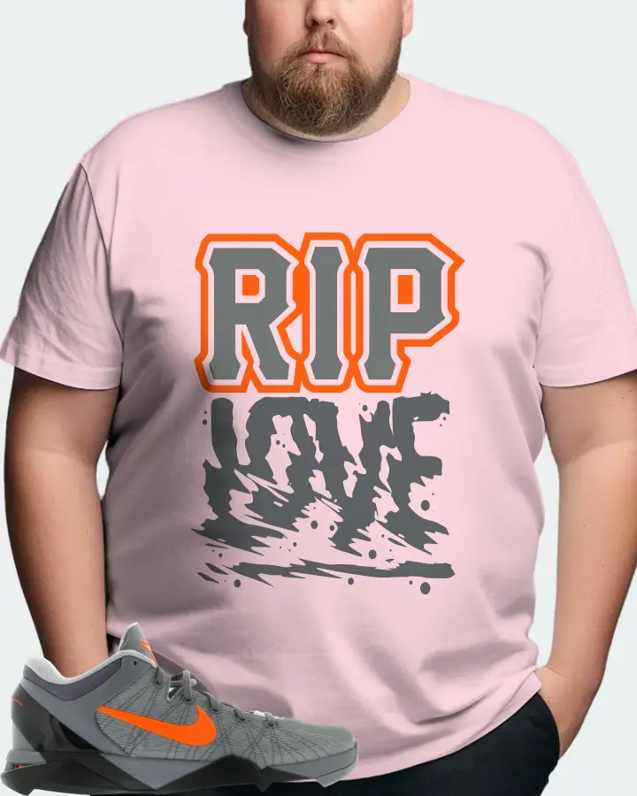 Nike Kobe 7 Sneaker Matching Soft Pink T-Shirt (RIP Love) - View 8