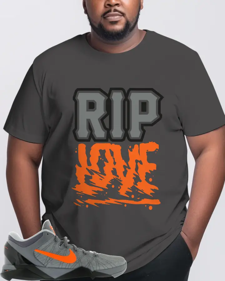 Nike Kobe 7 Sneaker Matching Dark Grey T-Shirt (RIP Love) - View 10